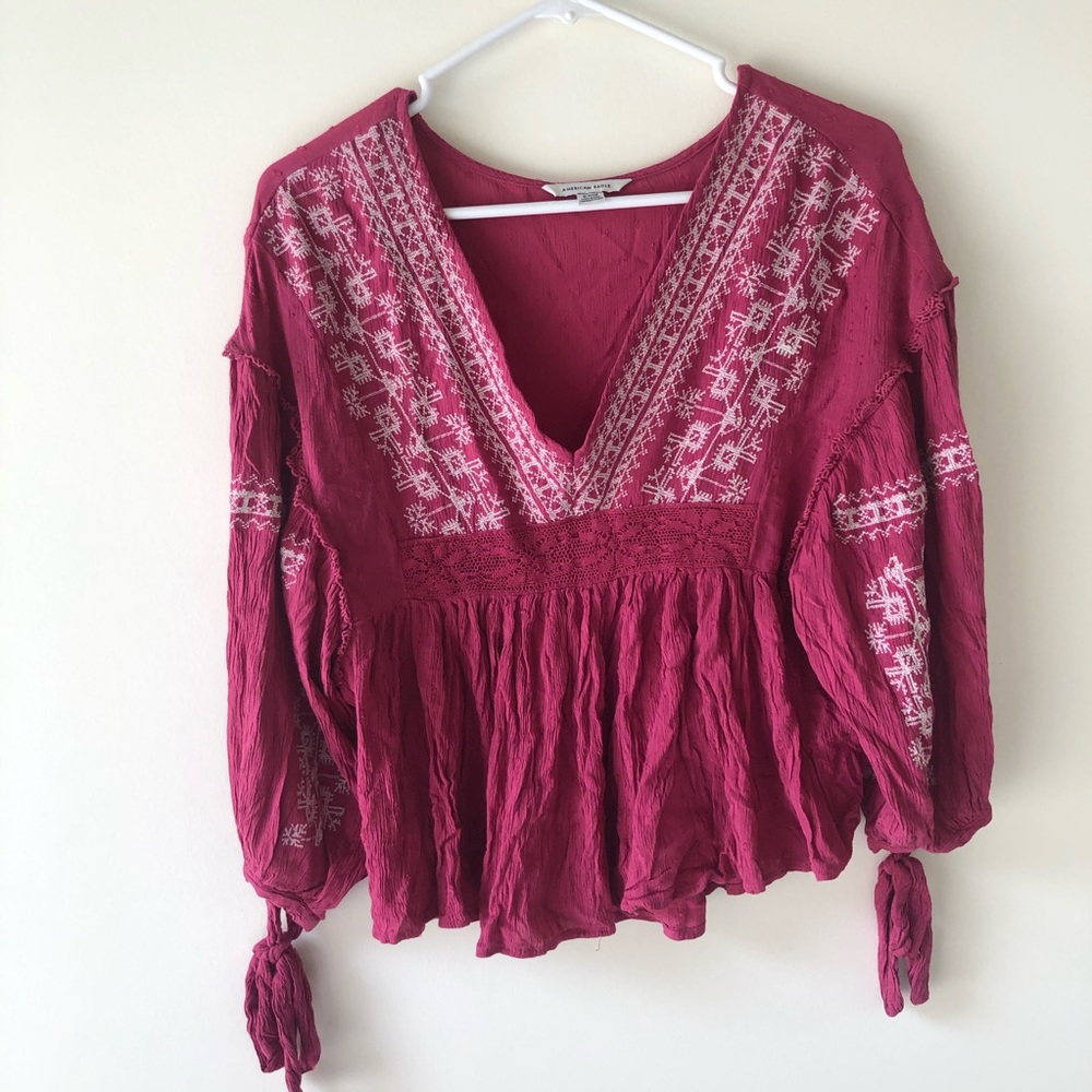 american eagle boho top